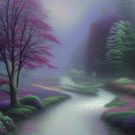 Ethereal Liquid Texture: Seamless Fantasy Pattern