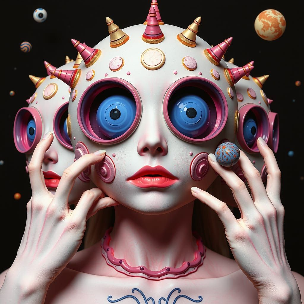 Ethereal Surrealism in Psychedelic Hues