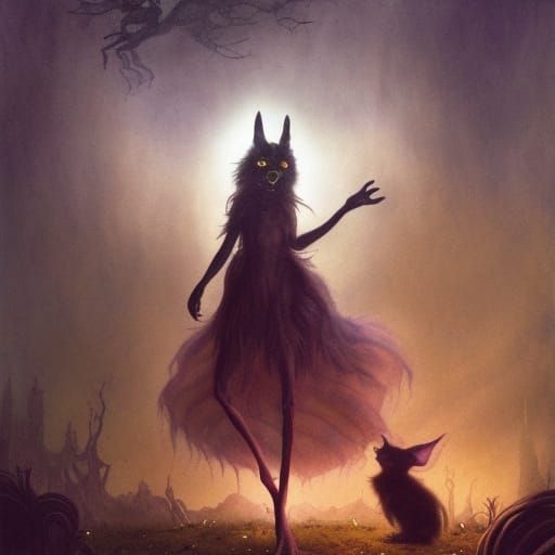 Dark Fairy Rabbit Protector in Prisma Colors