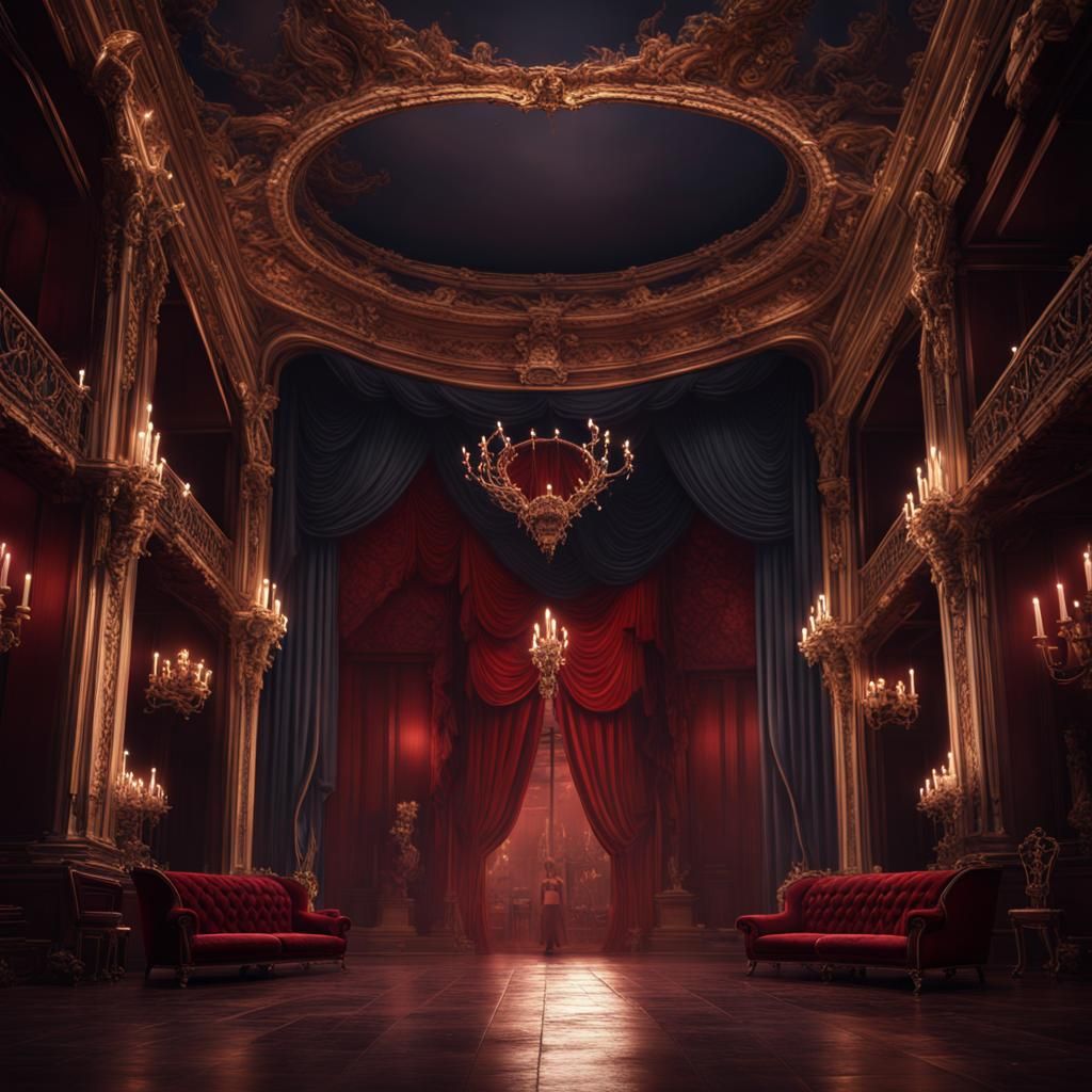 Vampire Masquerade Ball: Detailed Fantasy Art