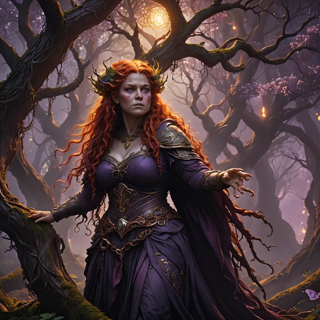 Obese Fantasy Elf in Dark Fantasy Concept Art