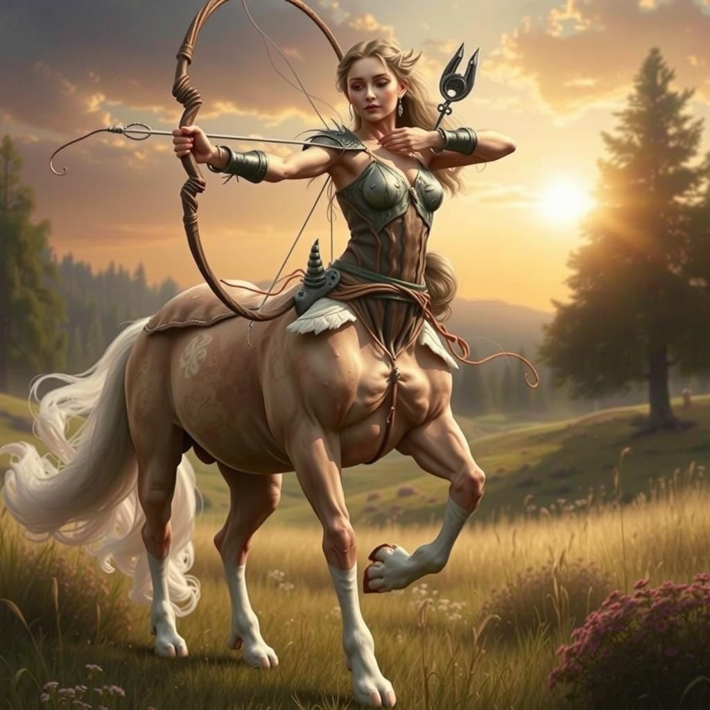 Ethereal Smoke Centaur in Surrealist Style