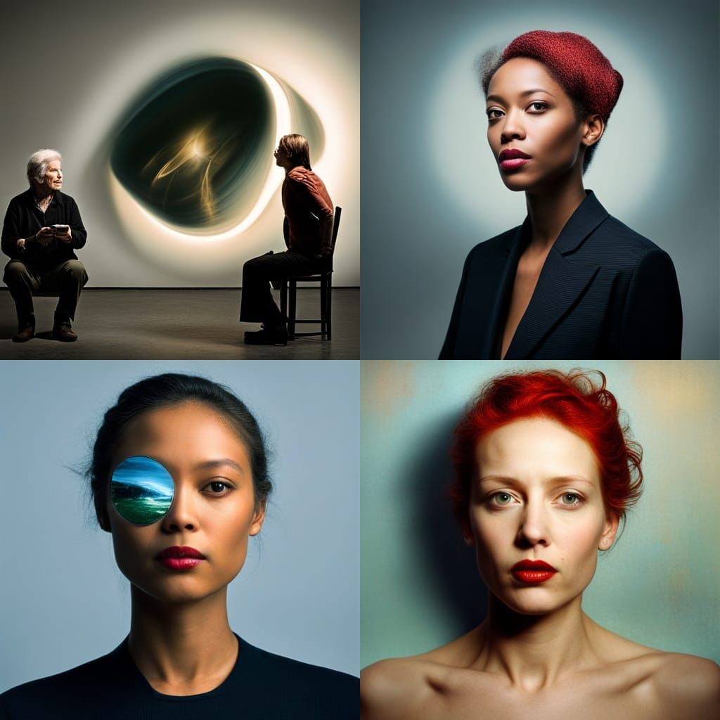 Abstract Digital Art Exploring Technology Themes