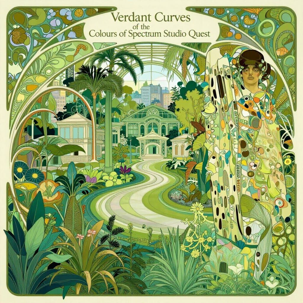 Art Nouveau Botanical Gardens Concept Art