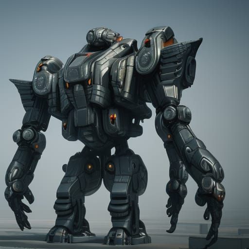 Futuristic Sci-Fi Mechs in Cinematic Style