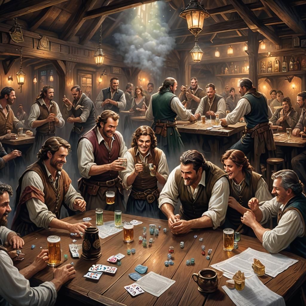 Critical Hit! Tavern DnD in Ethereal Fantasy Style