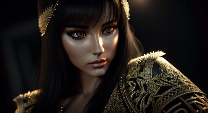 Hyperrealistic 3D Optical Illusion Drawing of a Woman