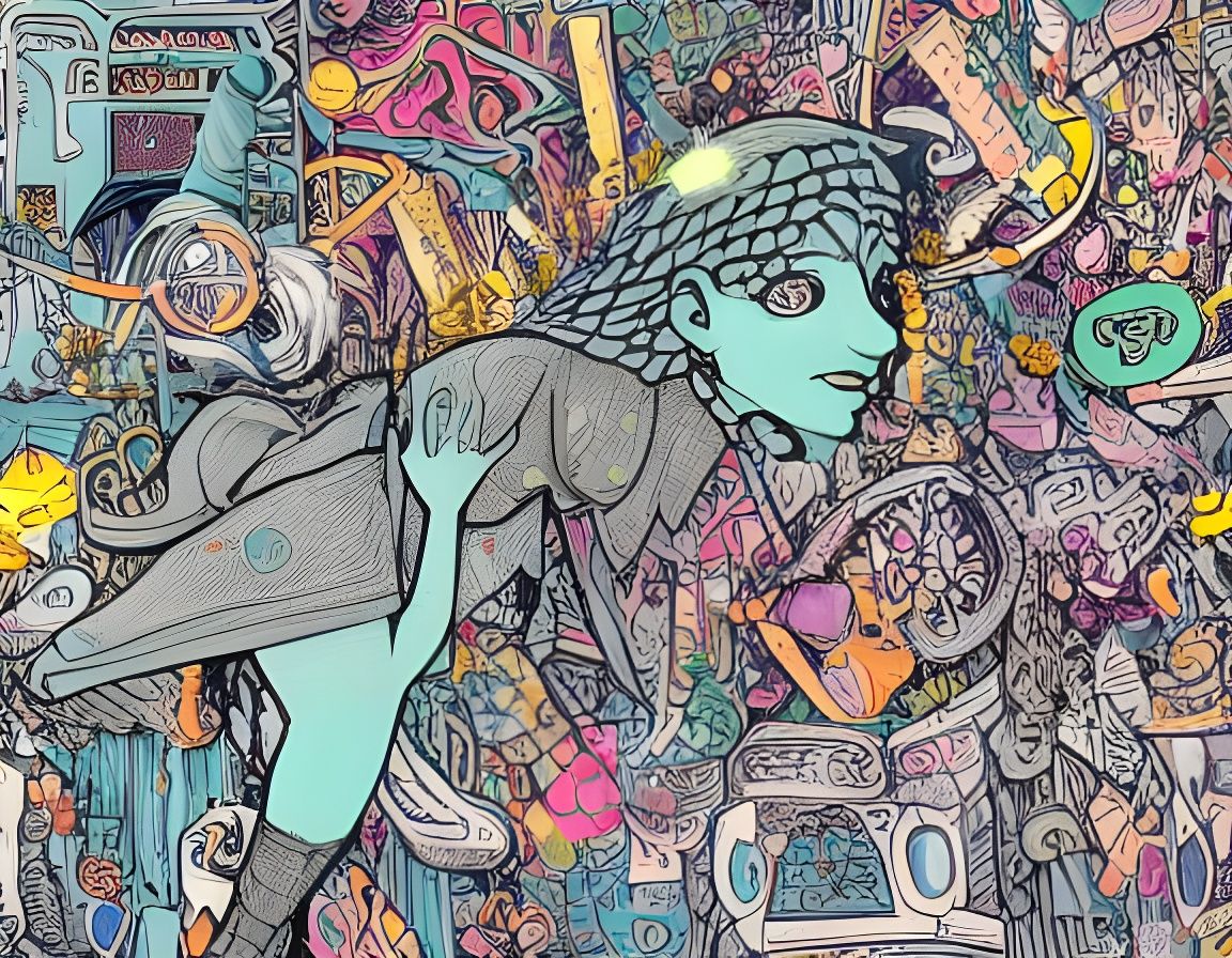 Whimsical Boho Pixie in Magical Meadow