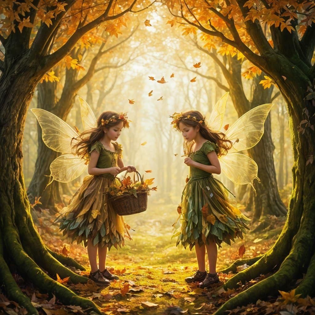 Autumn Fairies Prepare for Winter