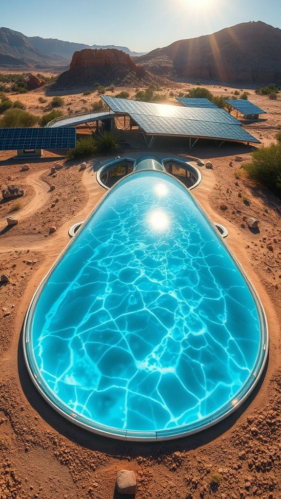 Futuristic Desalination Plant Powered by Renewable Energy