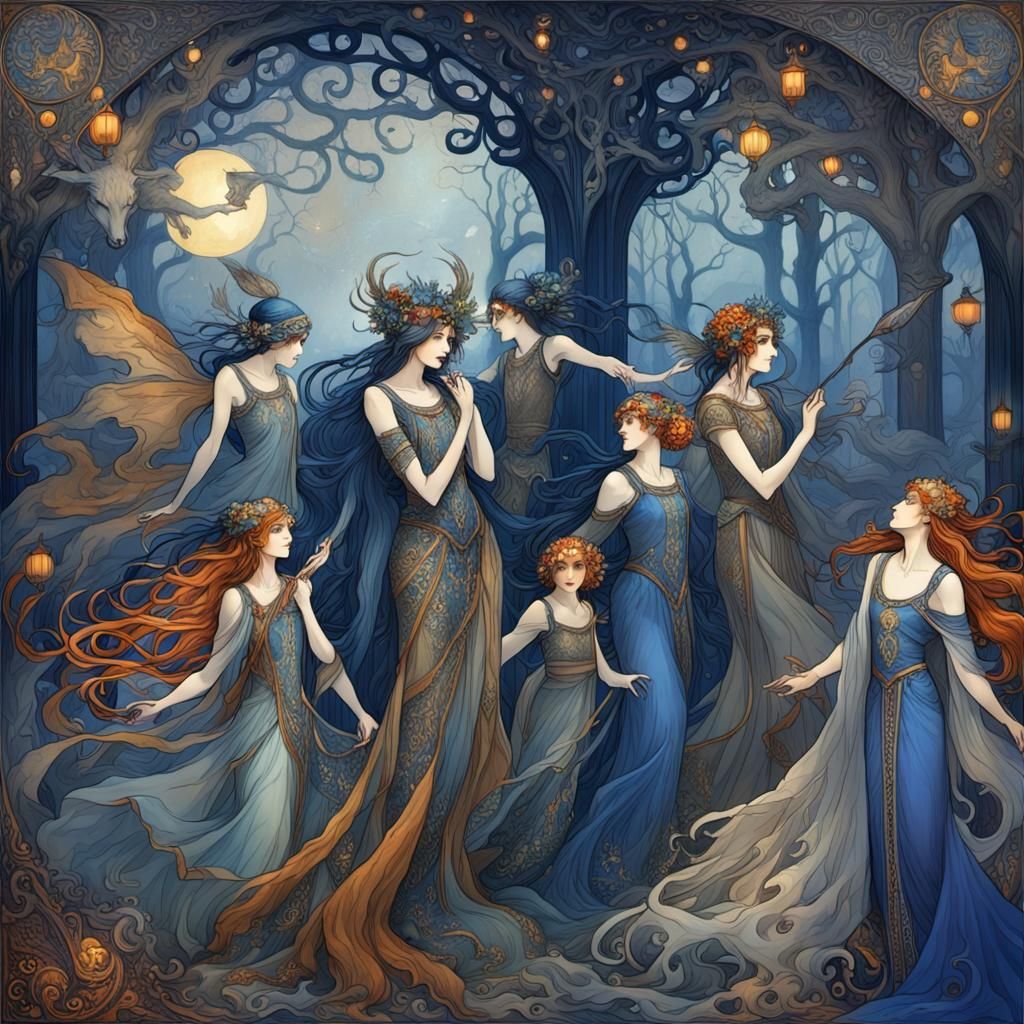 Unseelie Court Revels in Art Deco Style