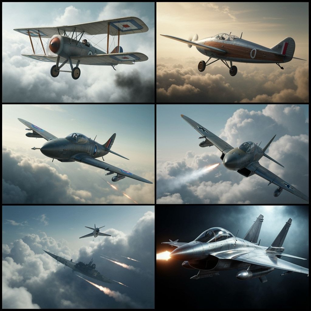 Fighter Aircraft Evolution in Hyperrealistic Grid
