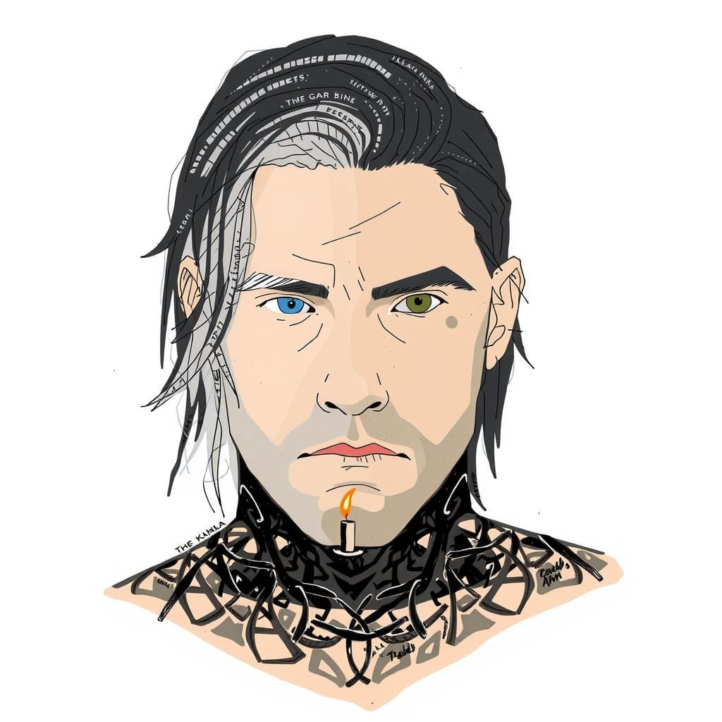 Contemplative Man in Moody Dusk Lighting