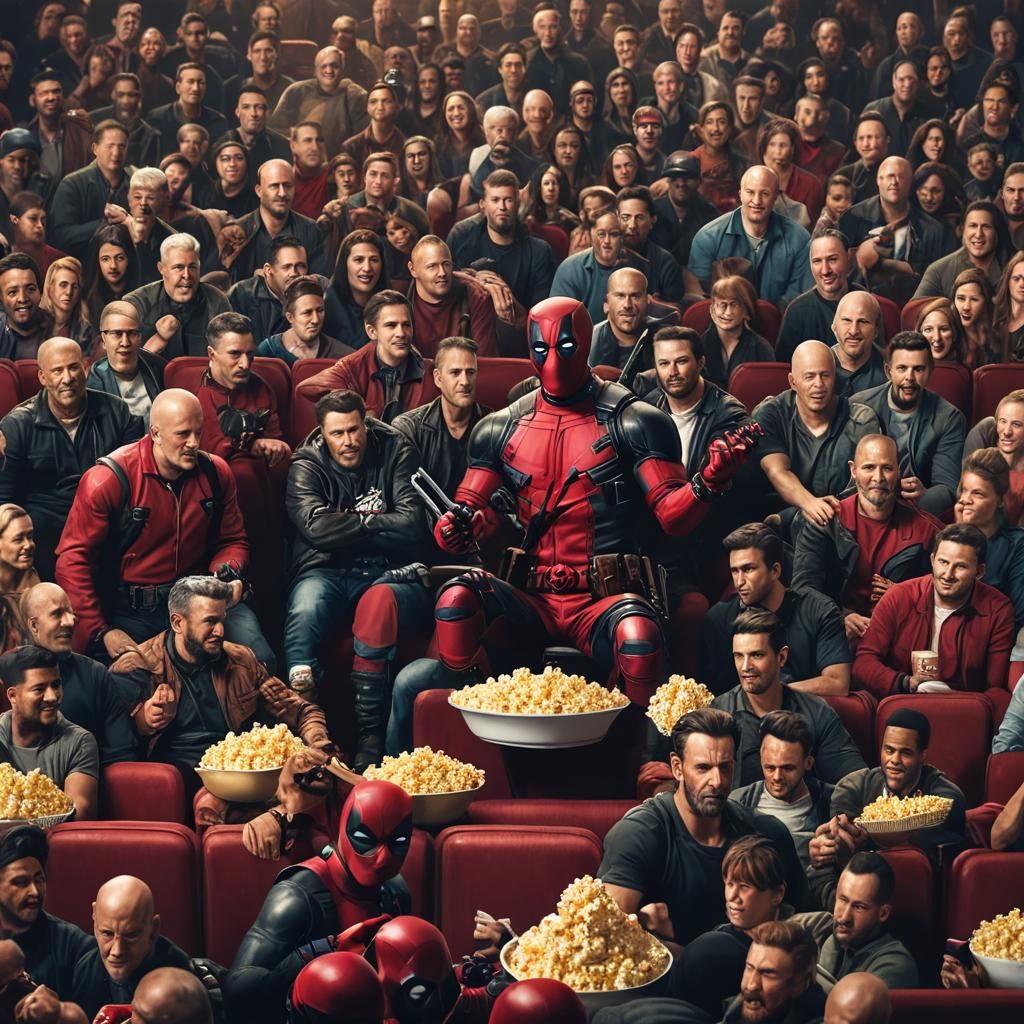 Deadpool Fight: Matte Painting in Movie Theater