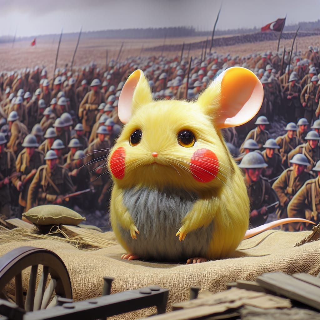 Pikachu in the Somme: A Realistic Pokémon Scene