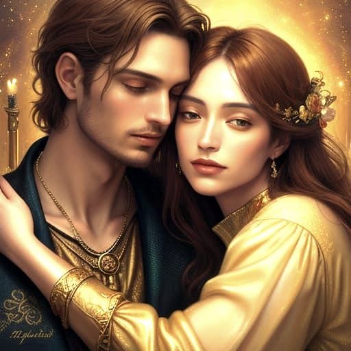 The Lovers Tarot Card Illustration