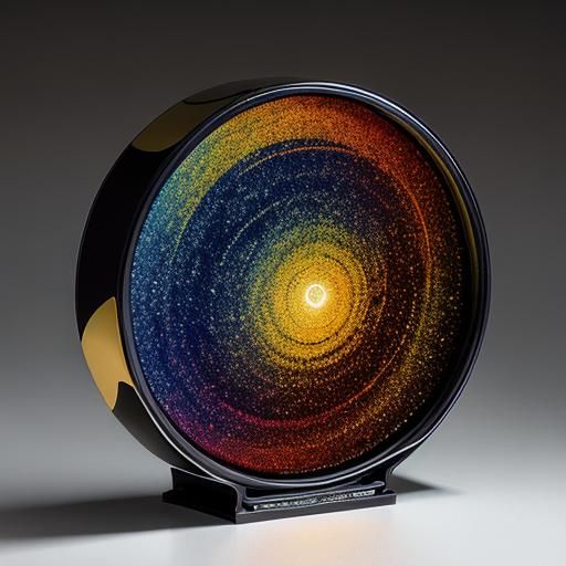 Iridescent Astral Scene in Airbrush Art Style