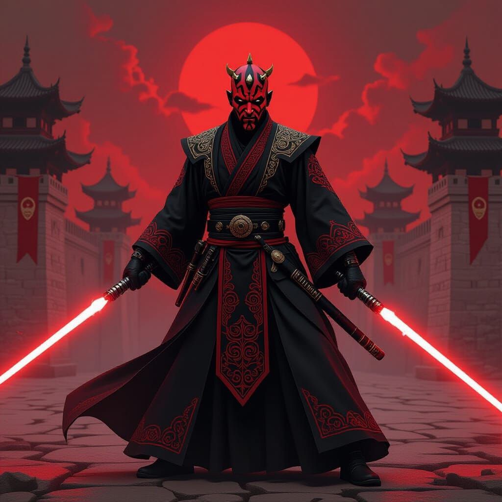 Darth Maul as Ottoman Dervish Warrior
