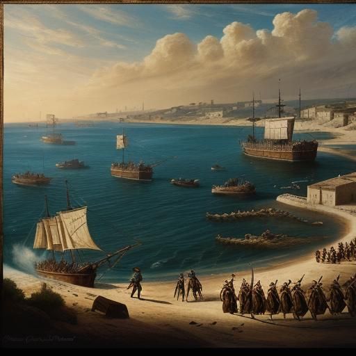 Epic 16th Century Battle on Diu Shoreline