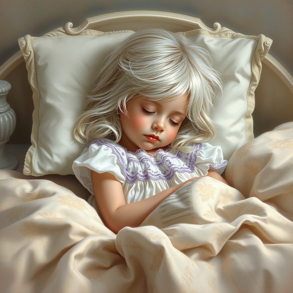 Dreamy Victorian Child's Room in Cozy Realism Style