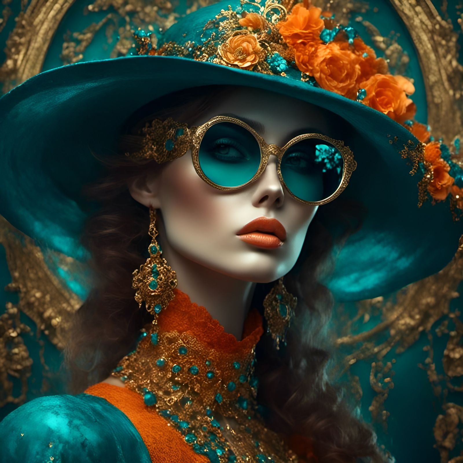 Edgy Woman in Sunglasses: ZBrush Portrait