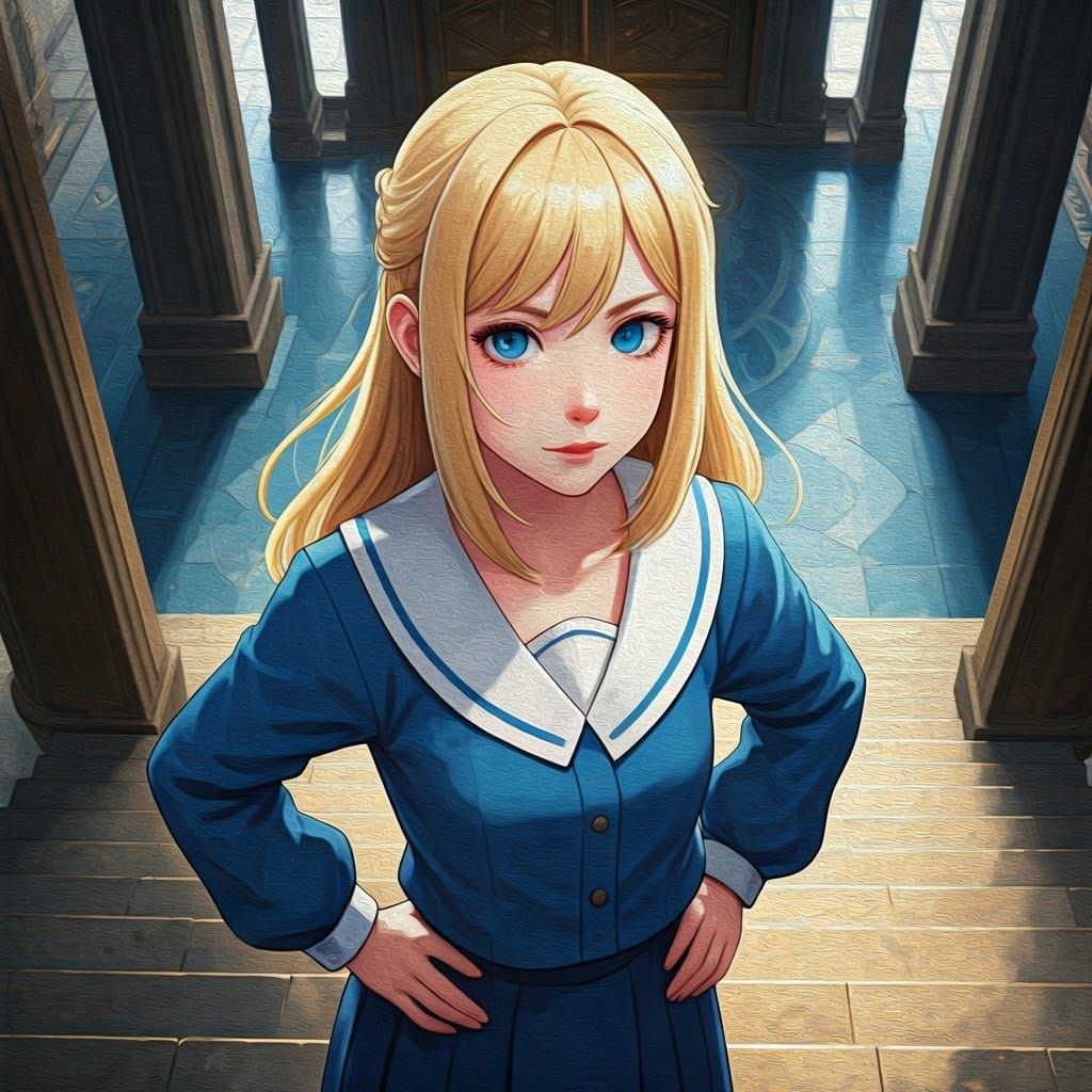 Elegant Fantasy Maiden Commands Respect in Vrubel-Inspired O...