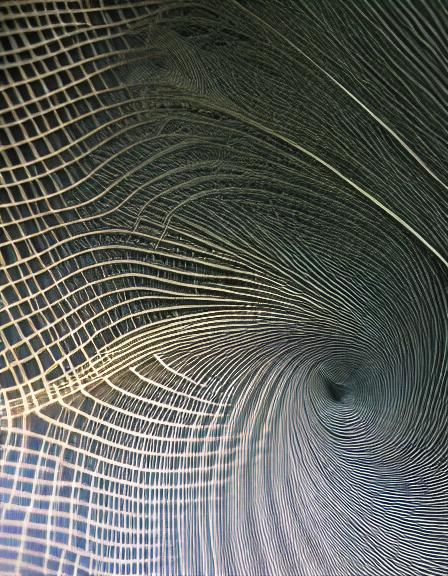 Woman with Flower: Etching with Forest Exposure