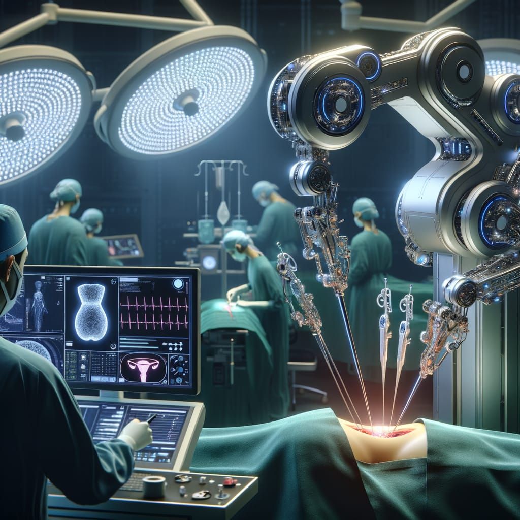 Futuristic Surgical Robot in Advanced Operating Room