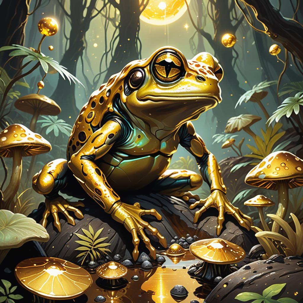 Golden Frog Alien Finds Gold on Exoplanet