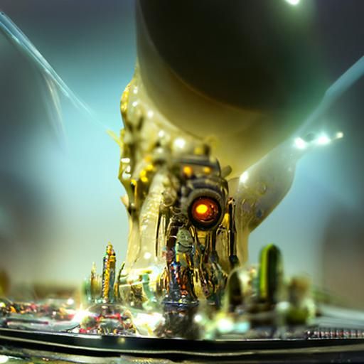Machine Planet: Cybertron in Hyperreal Digital Art
