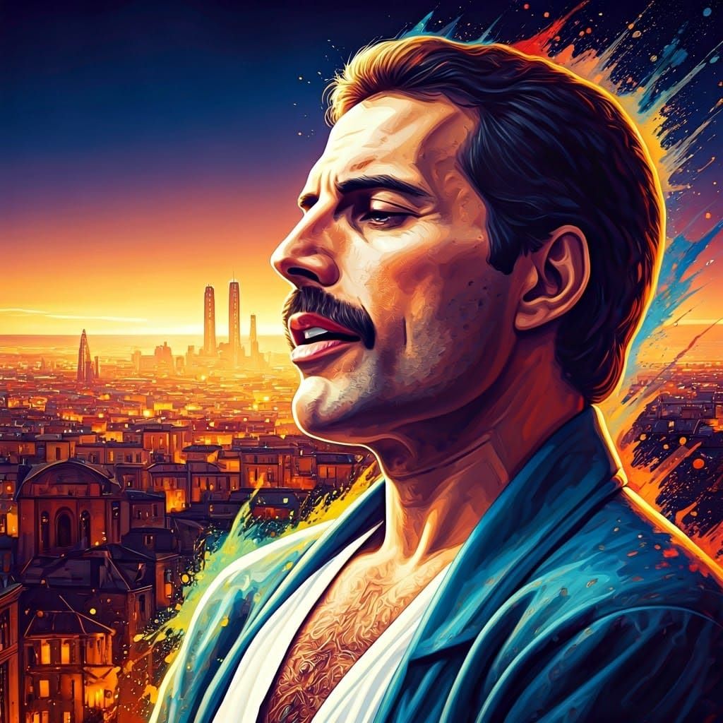 Freddie Mercury and Montserrat Caballe Sing Barcelona