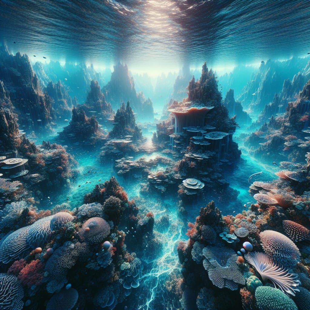 Fabulous Aquatic Beauty in Hyperrealistic 8K Seascape