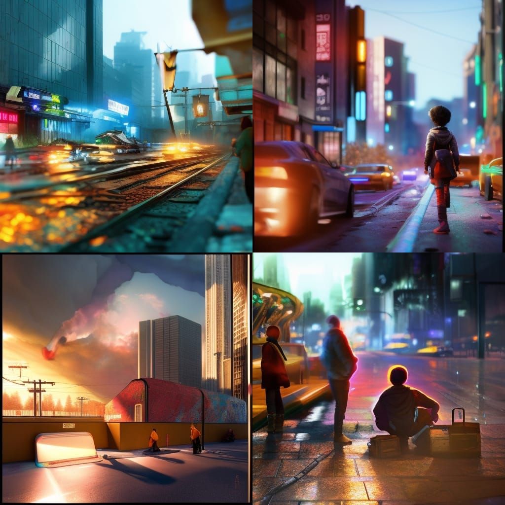 Urban Blight: Mothers and Children in Alphonse Mucha Style