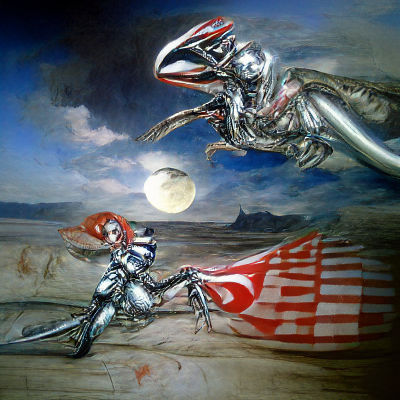 Girl Knits Sweater for Steel Dragon