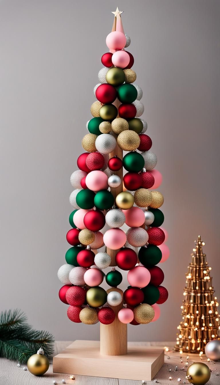 Wooden dowel Christmas tree