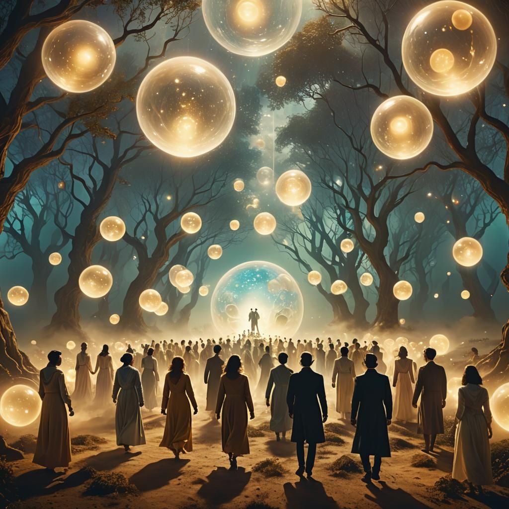 Mystical Realm Entry in Surreal Oil Painting Style