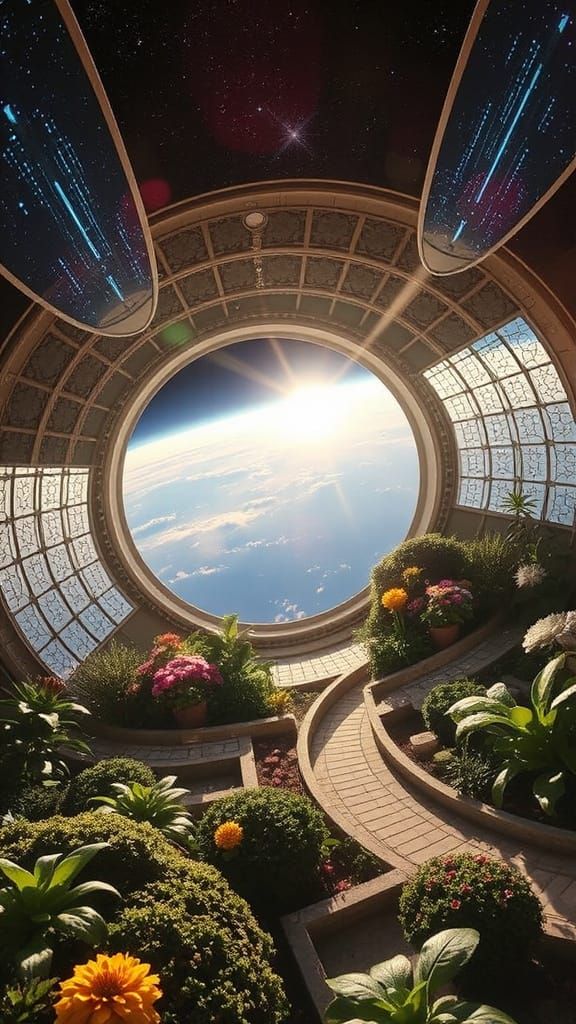 Second Shadowrun orbital habitat in 2096.
Elven Solarpunk se...