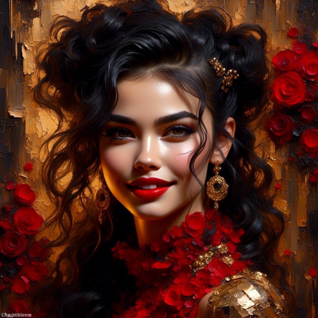 Queen Punk Portrait in Detailed Digital Art