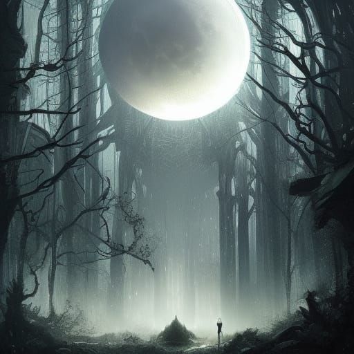 Sinister Moon Over Forest City