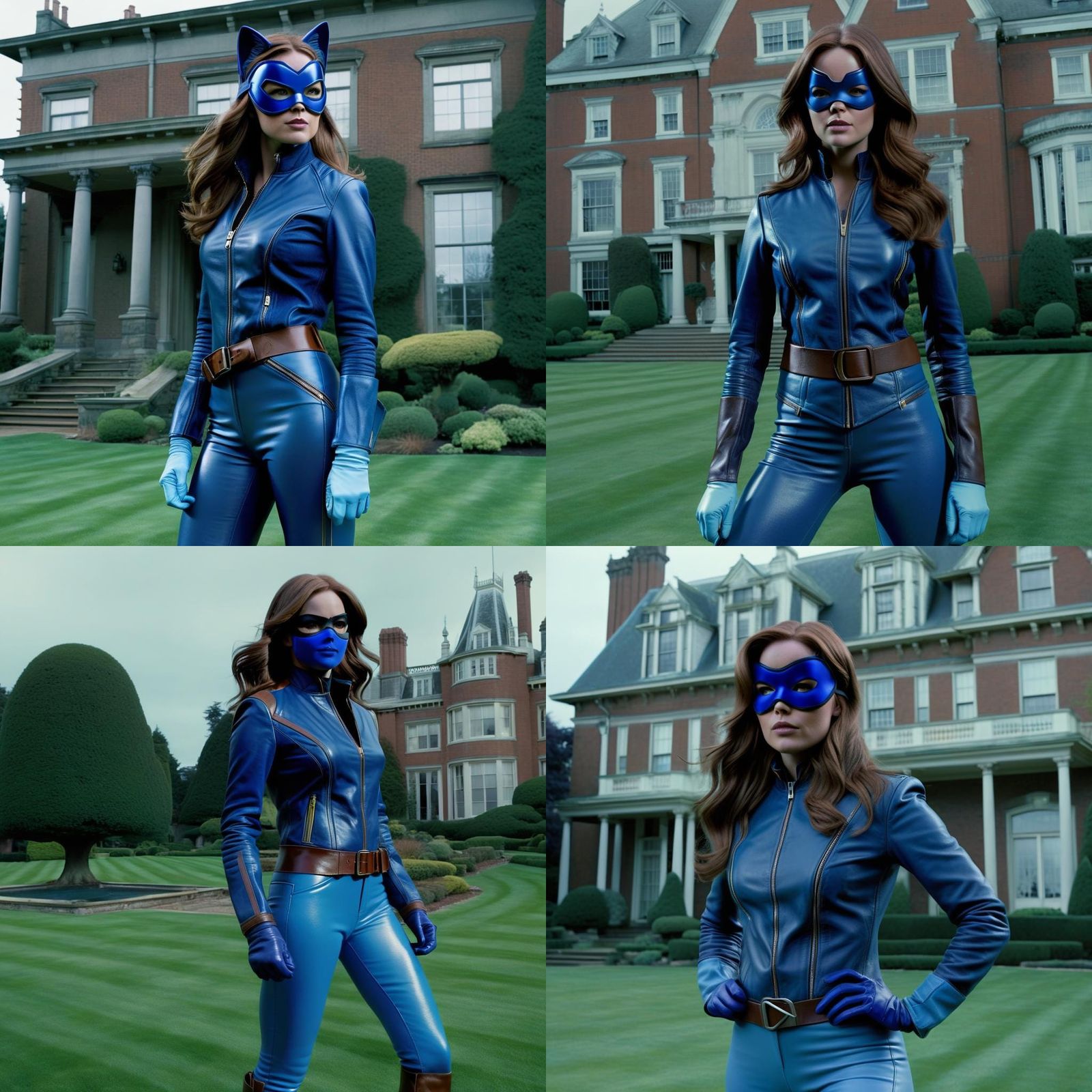 X-Men's Shadowcat in Blue Leather: Cinematic Film Still