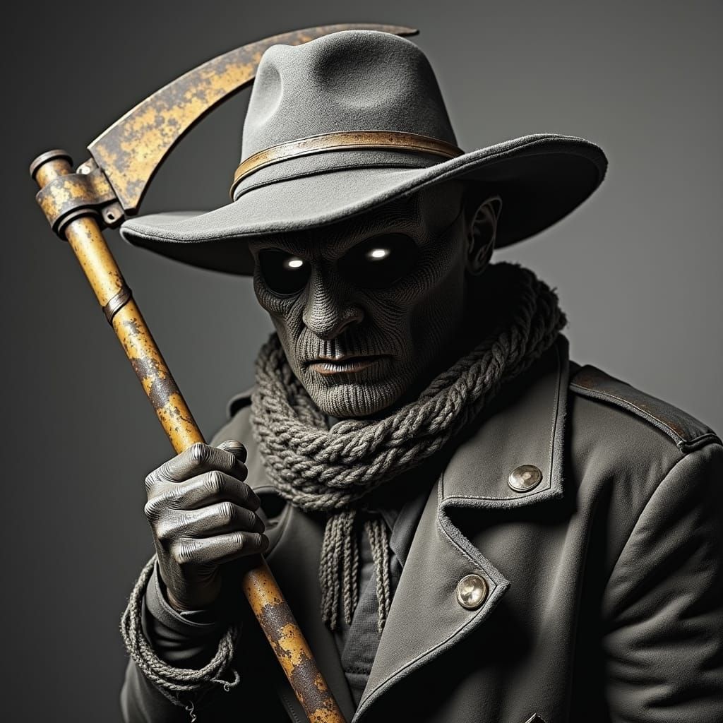 Scarecrow Portrait in Pop Art Style