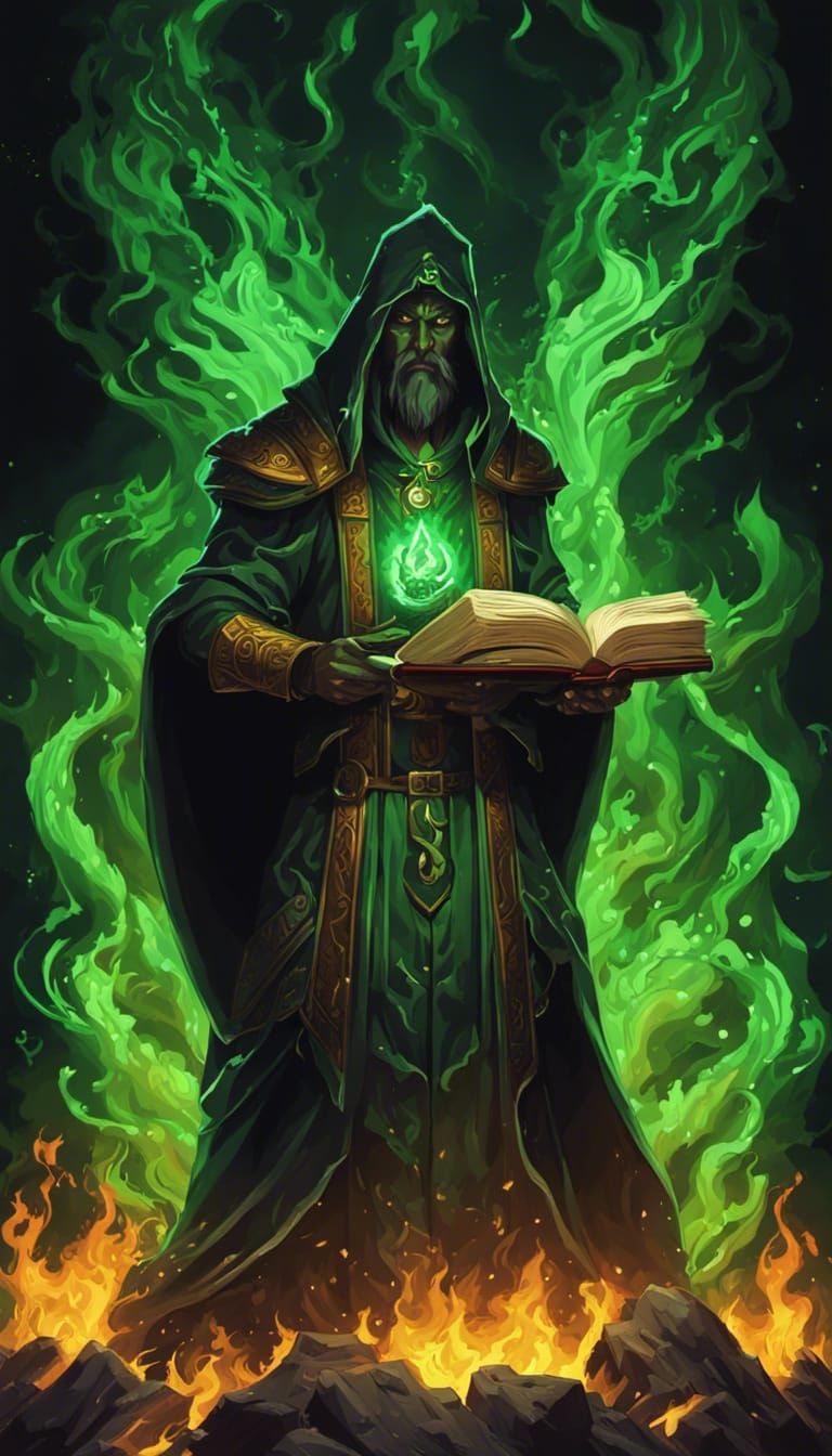Dark Druid From Medevial Literature