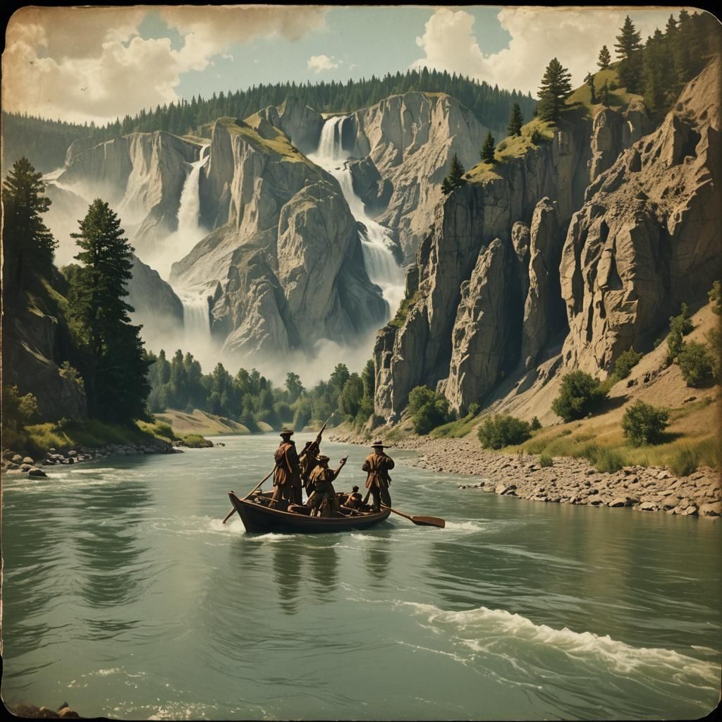 Lewis and Clark on the Missouri River