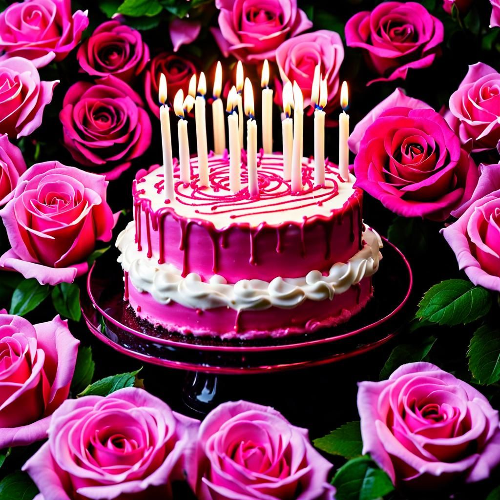 Thirteen Candles and Roses Birthday Party