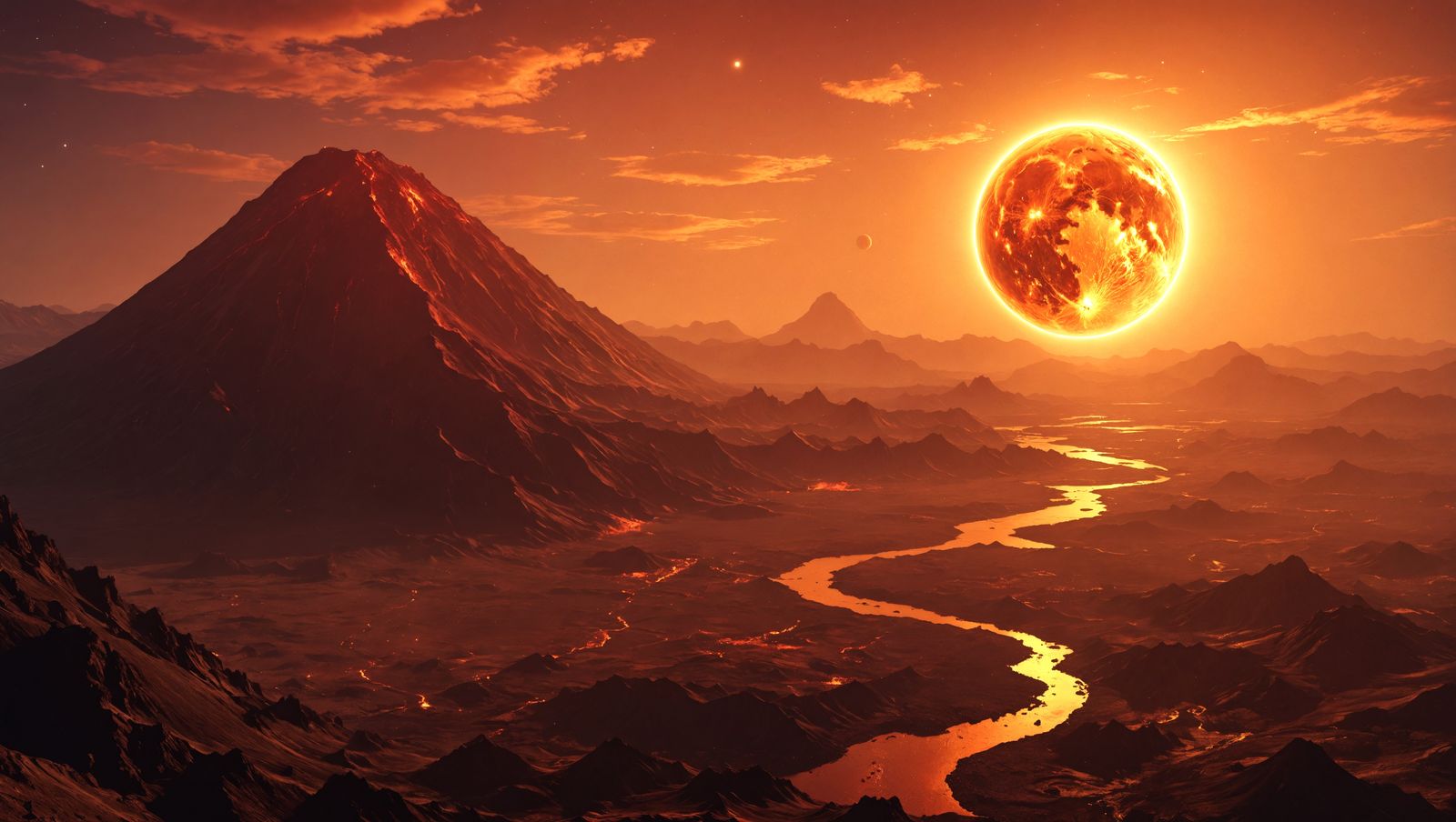 Venusian Inferno: A Hyperdetailed Digital Painting