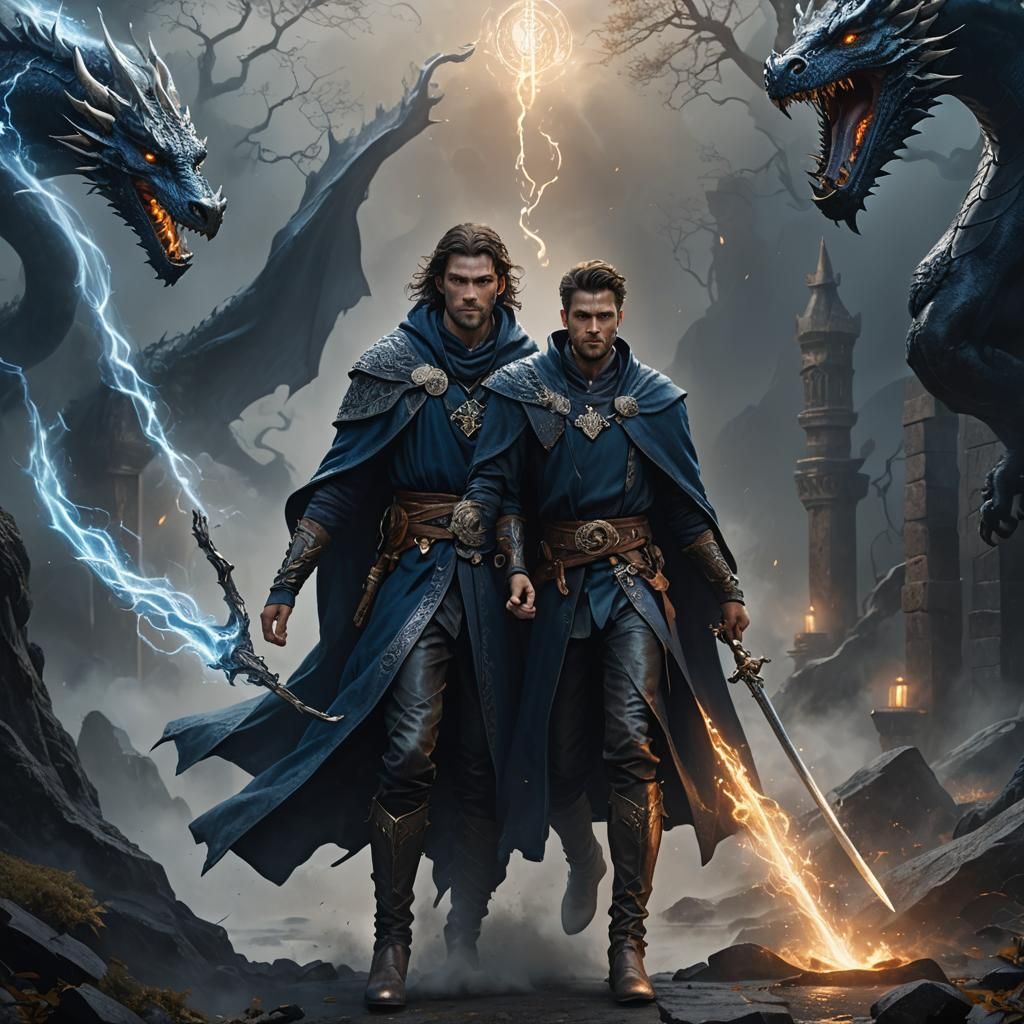 Young Wizard in Mystical World Concept Art