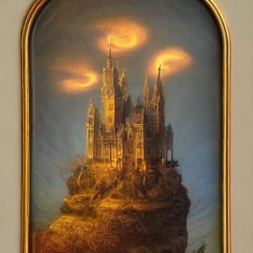 Raven in Mystical Library with Vintage Atmosphere