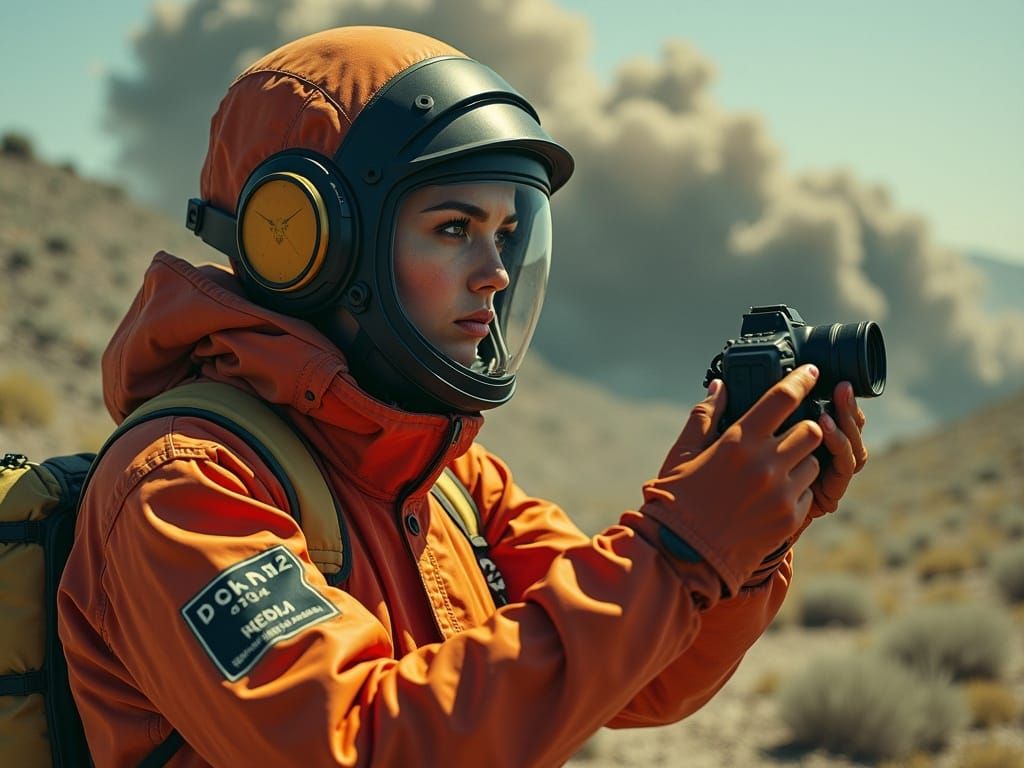 Young Woman Documents Alien Impact Incident in HAZMAT Suit