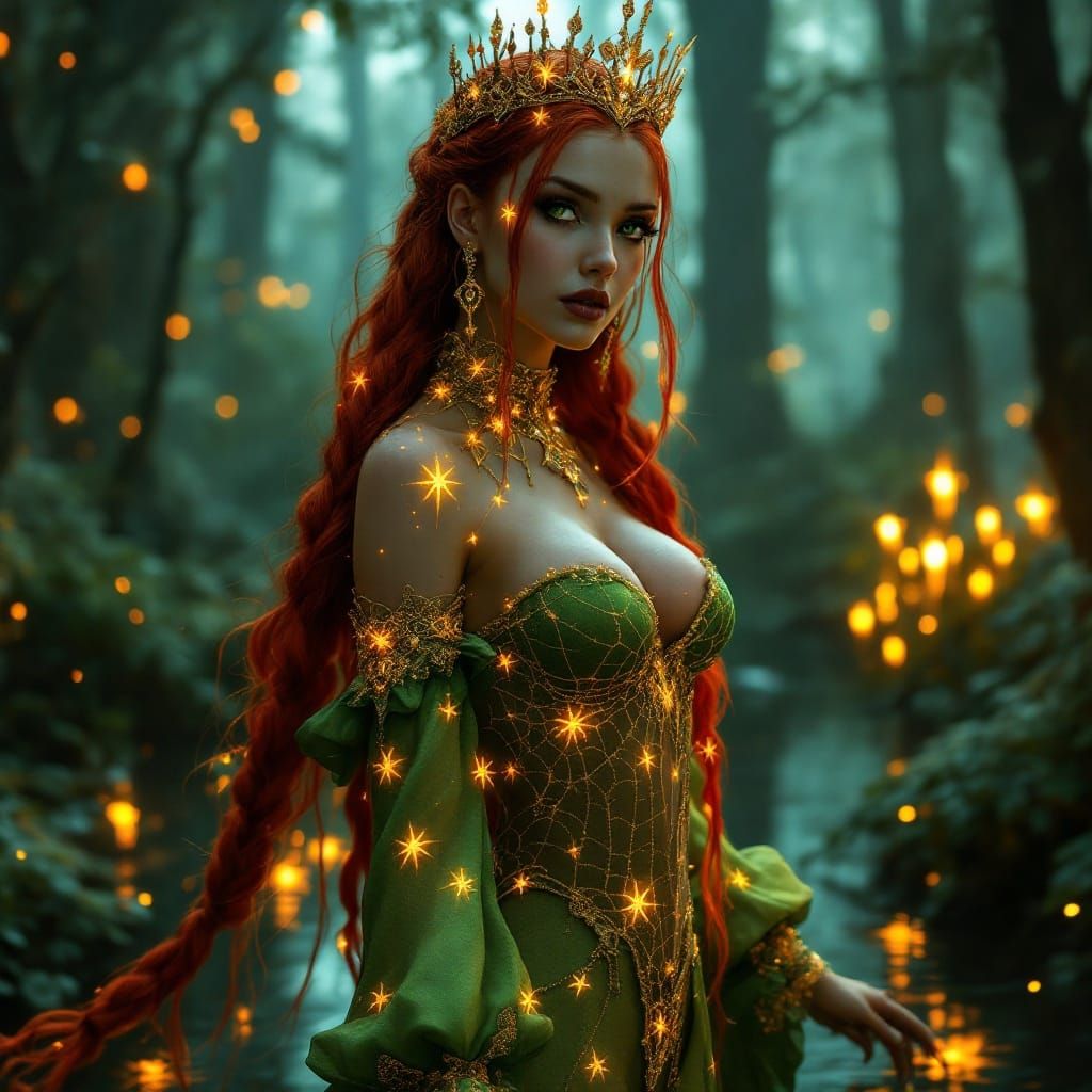 Goth Princess Fiona in a Wonderland-Inspired Fantasy World