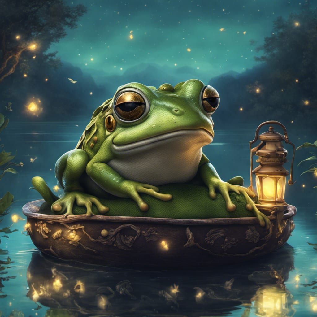 Frog in Boot Houseboat on Fairy Lake